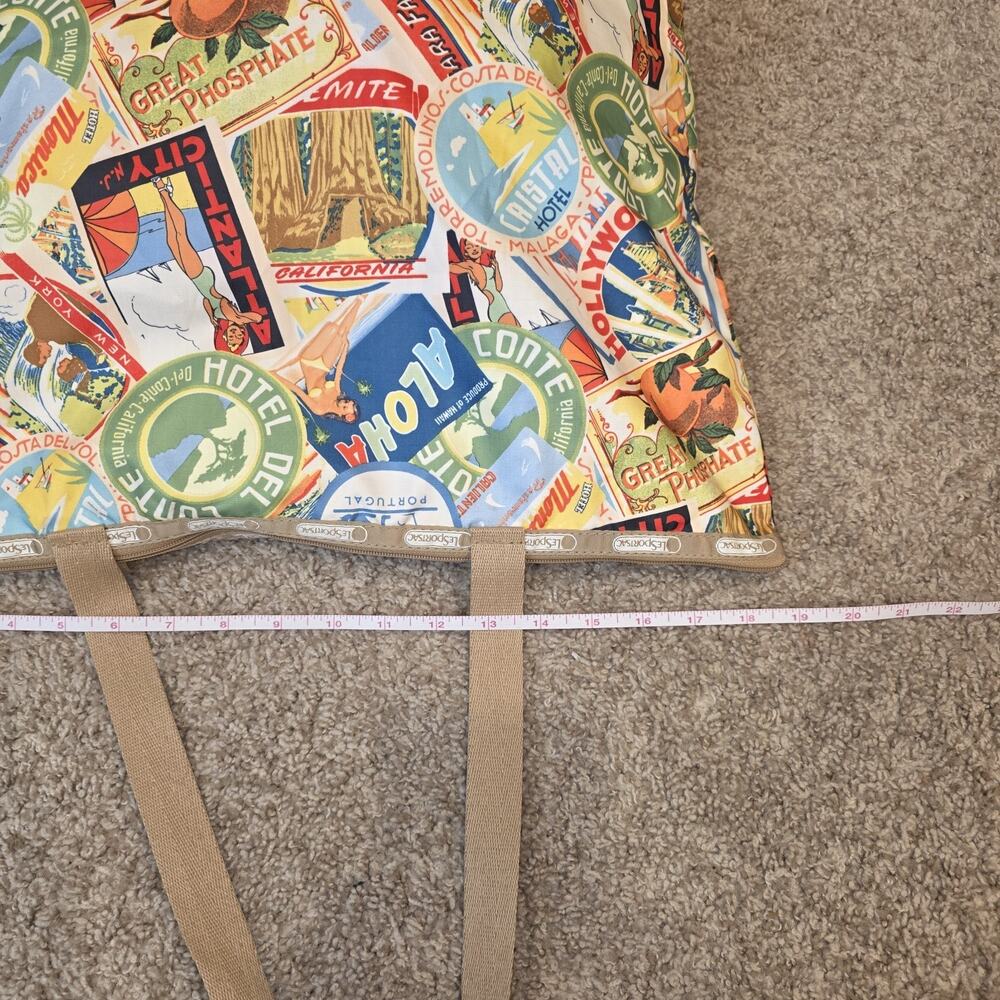 EUC Vintage LeSportsac Travel Design Medium Tote (Measurements In Photos) - Picture 6 of 7